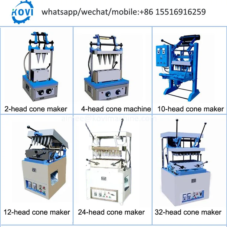 Ice Cream Cone Wafer Making Machine Ice Cream Paper Cone Sleeve Umbrella Wafer Making Machine