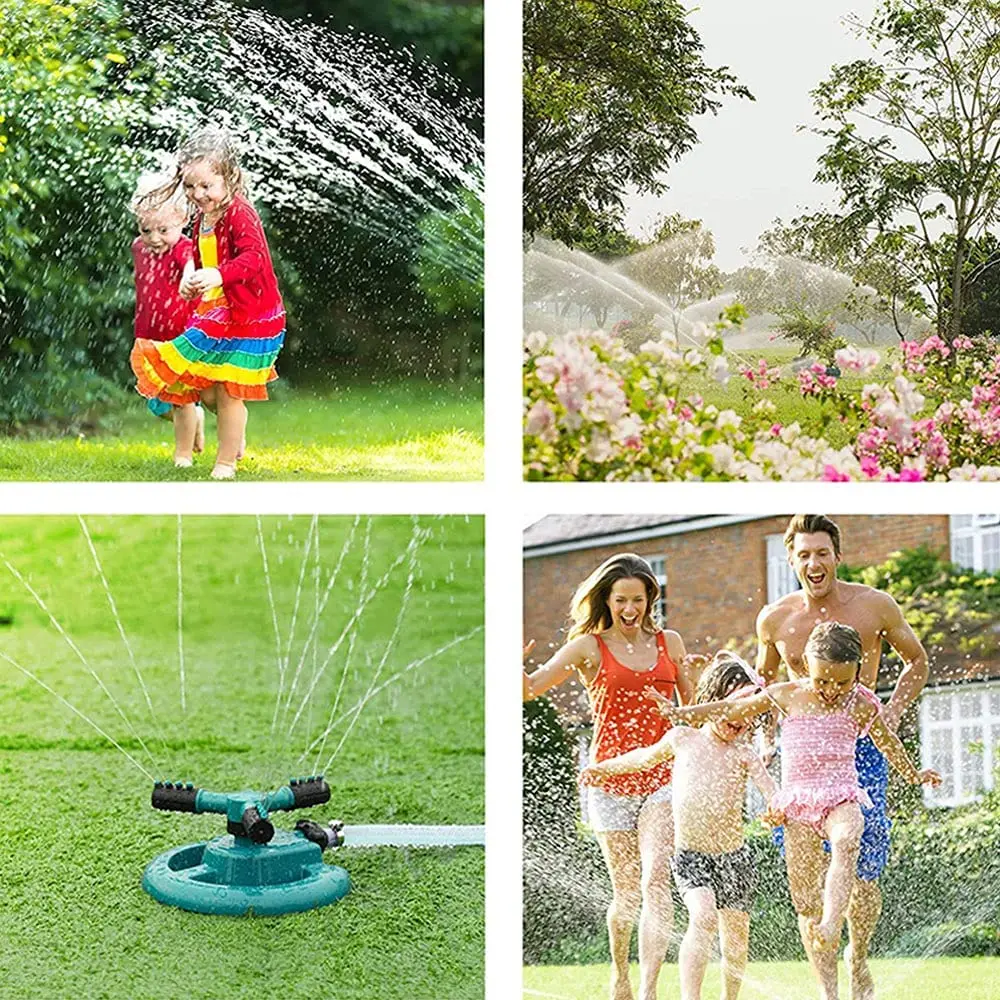 360 Degree Automatic Popup Sprinkler Multifunctional 3 Head Garden ...