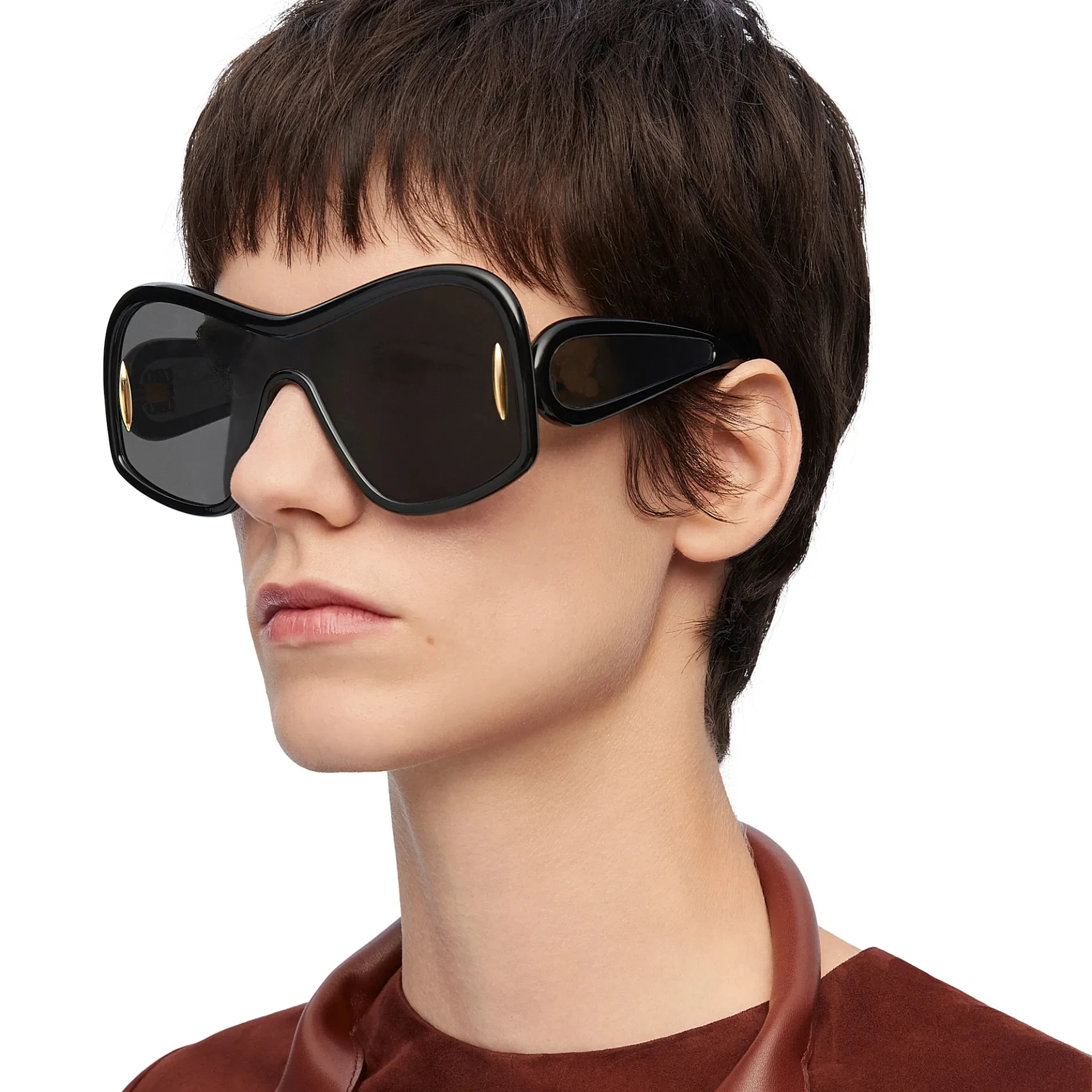 Wholesale Fashion New Oversized Glasses Men Vintage Silver Mirror Luxury  Sunglasses Woman Shades for Women 2024