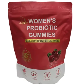 OEM Factory Wholesale Women's Probiotic Gummies Supplement for Women Promotes Healthy Odor Flora Beauty Herbal Supplement