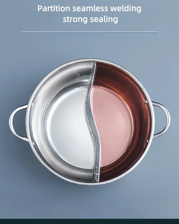 Good Quality Hot Pot Pot Multiuser Hotpot 201 Stainless Steel Shabu