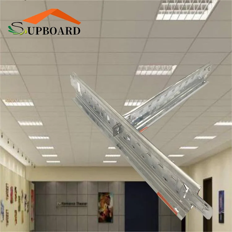 High Quality Modern Design Suspended False Ceiling Board Accessories Galvanized T Bar Gypsum Ceiling