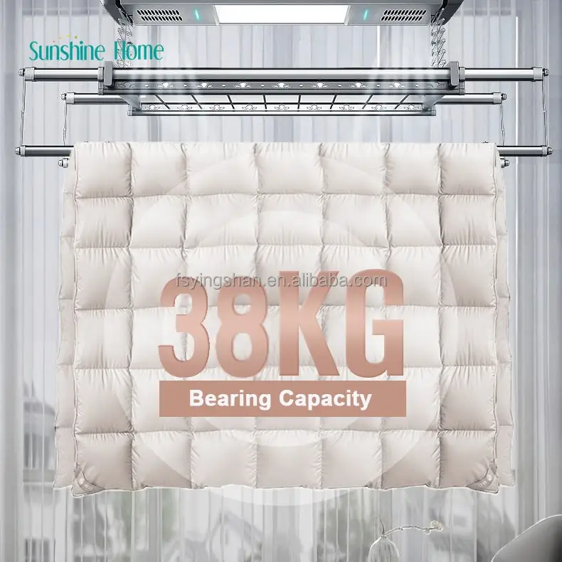 OEM Smart Houseware Product Electric Automatic Folding Ceiling Clothes Hanger Tuya Laundry Dryer Balcony Drying Rack for Clothes