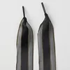 Black bronzing striped shoelaces