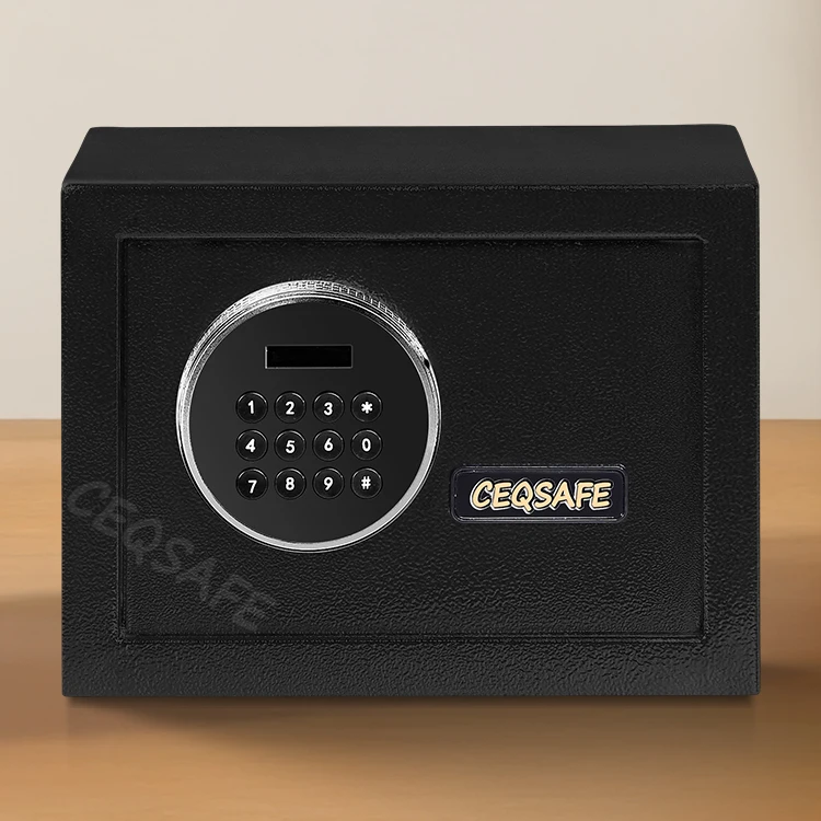 CEQSAFE Hotel Digital Fingerprint Smart Electronic Lock for Bank Box Home Time Safe Money Deposit Safety Kids Small Safe