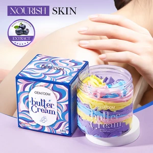Wholesale 180g Rainbow Fruit Whipped Body Butter Brightening Nourishing Hydrating Body Lotion