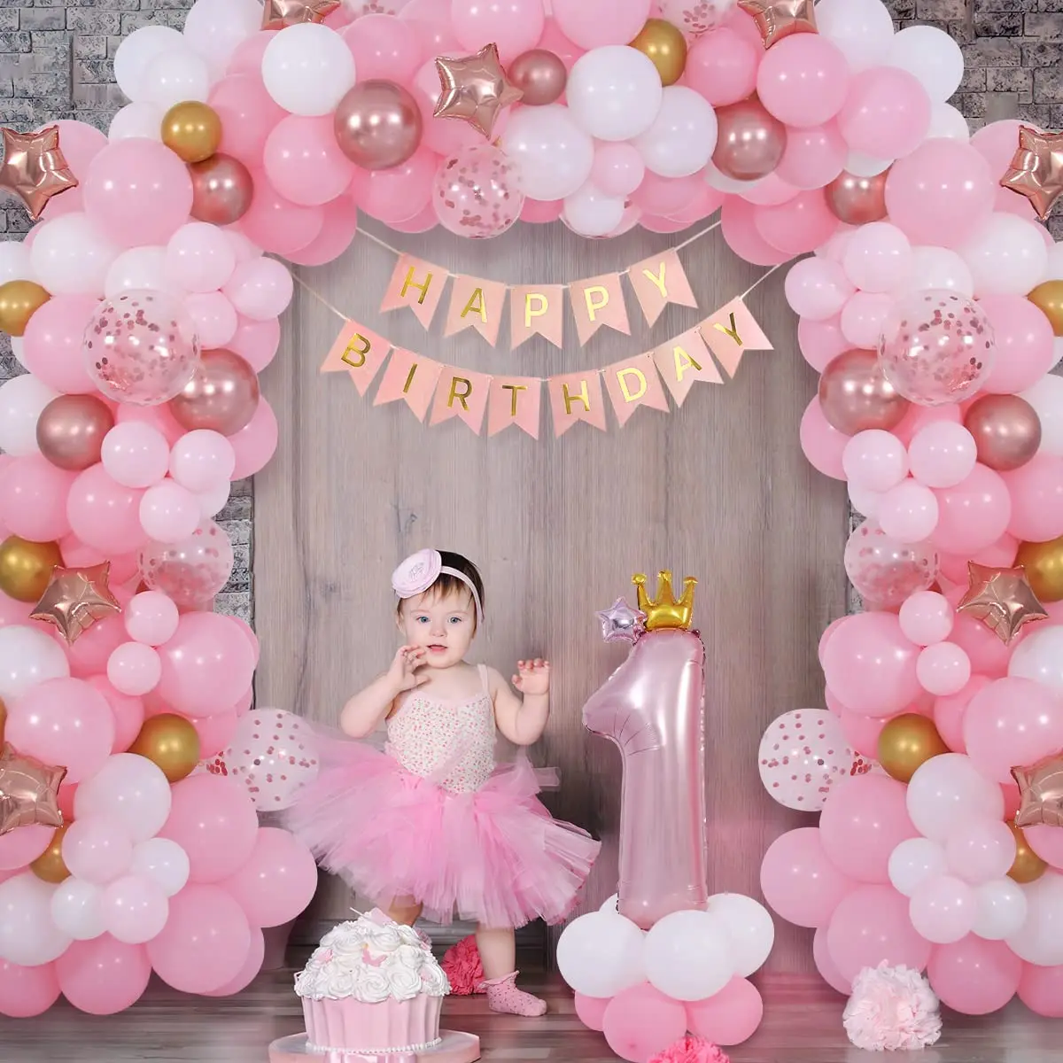 Décorations De 9e Anniversaire Pour Filles, Or Rose De 101,6