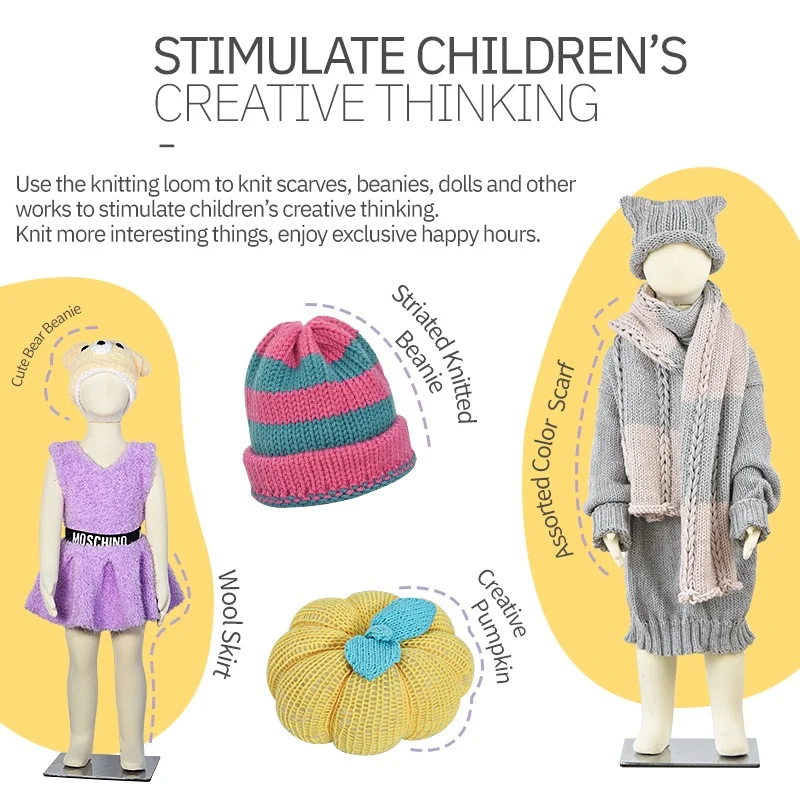 Ткацкий станок Звездный цилиндр из шерсти может плетать шарфы головные уборы куклы сумки для упражнений на ребенка игрушки вязальной