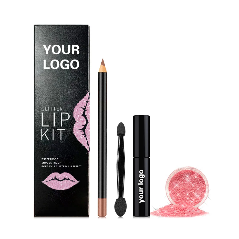 Factory Shiny Diamond And Metallic Lip Glitter Baeby Transfer Proof And