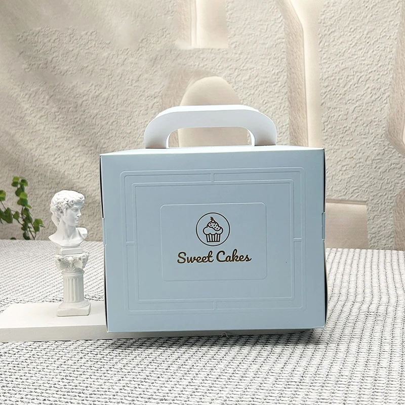 14 Inches Wegwerp Display Transparent Carton Custom Sample Christmas Store Packing Cake Box 25X25X30