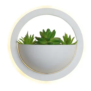 Modern Minimalist Green Plant Wall Lamps Home Decor for Bedroom Bedside Hotel Dinning Children's Room LED Sconce Wall Light