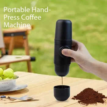 Italian-Style Portable Manual Espresso Home Coffee Maker Small Size for Outdoor Camping