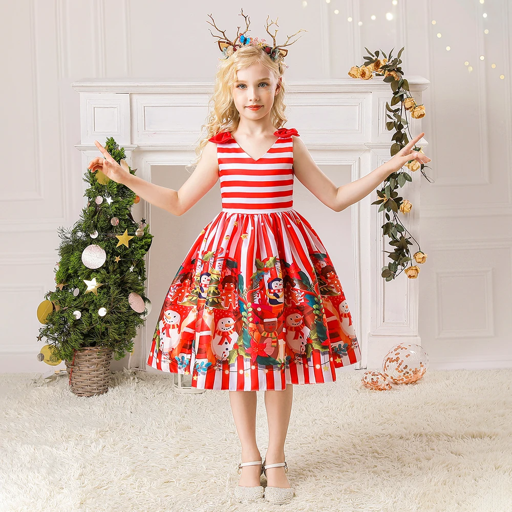 Mqatz Christmas Dress For Baby Red Hot Sale Red Fancy A Line Frock Cartoon  Printed Birthday Party Wear - Buy Gchristmas Dress For Baby,Red Hot Sale  Red Fancy A Line Frock,Cartoon Printed