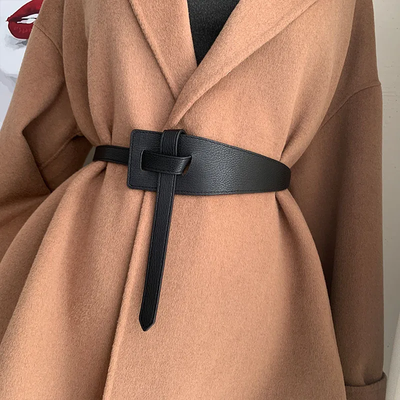 navy coat belt