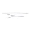 Rear fog light trim - glossy - stainless steel