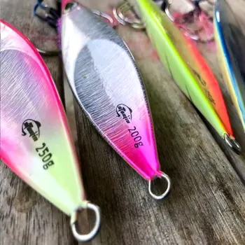 Slow-Rolling Iron Plate Lure Lead Fish 80/100g 150g 200g 250g 300g Mackerel Sea Fishing Boat Fishing Artificial Bait – Lure – view 5