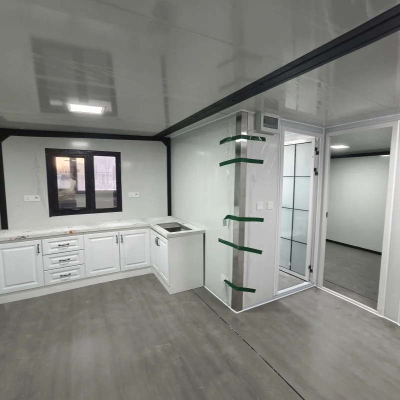 40 ft Mobile Prefab Shipping Container House Steel Material for Living School Home Office Supermarket Use