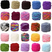 Multi-Color Chunky Crochet Yarn Knitting Woven Blanket Core Strip Line Ice Strip Yarn for Craft DIY
