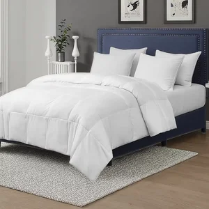 500GSM Luxury White Microfiber Breathable Quilted Comforter Hotel and Home Use Duvet Insert All Season Organic Alternative Style