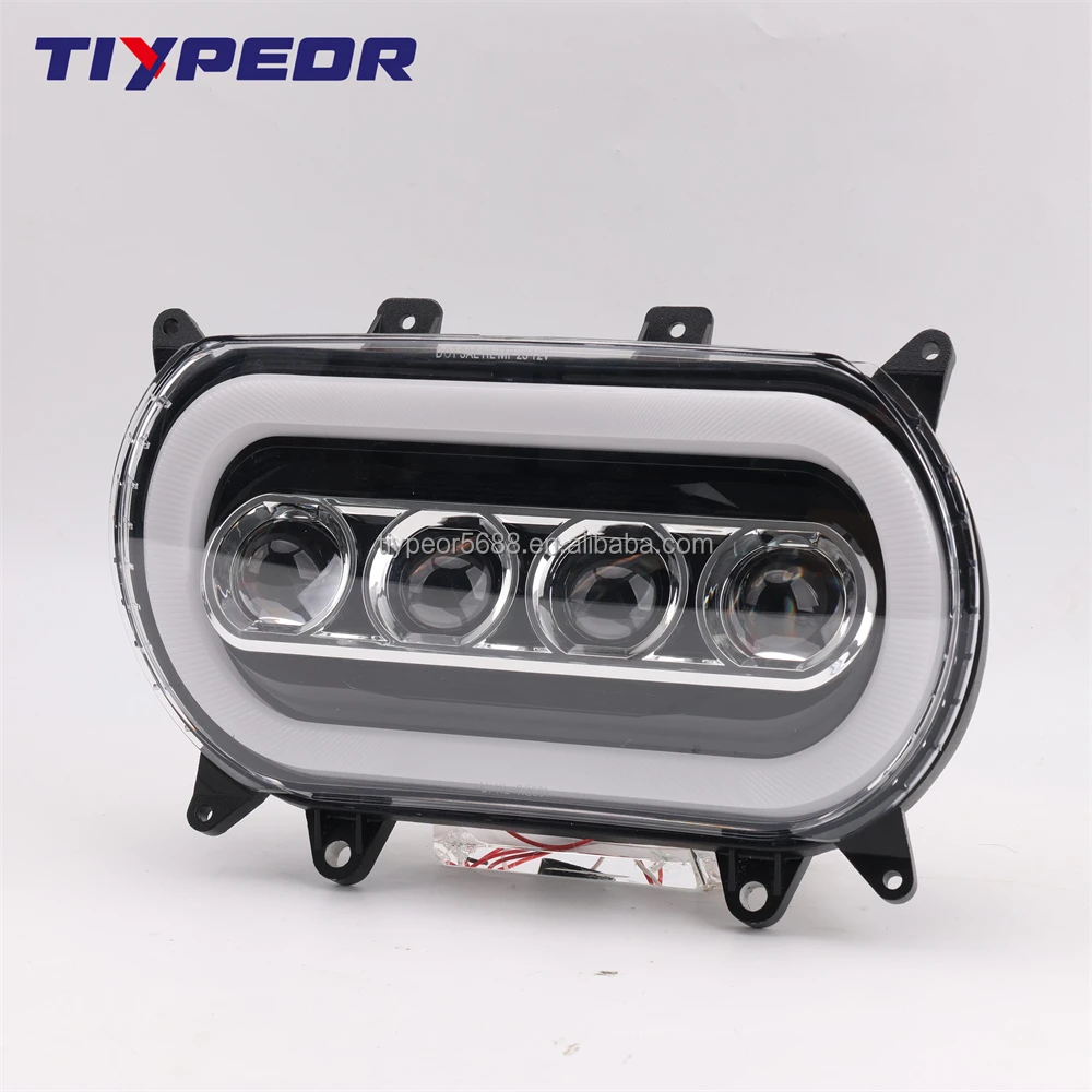product tiypeor motorcycle lighting system high power 120w led headlights for harley road glide limited fltrk 2020 2022 led headlamp-6