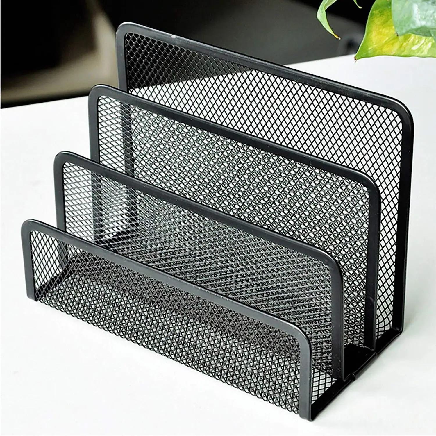 Wire Mesh Desktop Organizer Letter Sorter Desktop File Holder Organizer