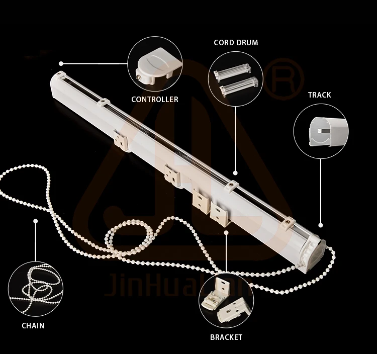 Roman Rails Premium Roman Shade Head Rail System Custom Length Aluminum Extrusion ...