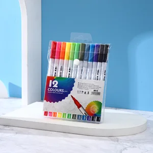 High Quality Colored Marker Pen Set Watercolor Whiteboard Marker Plastic Material for Drawing Price Made in China