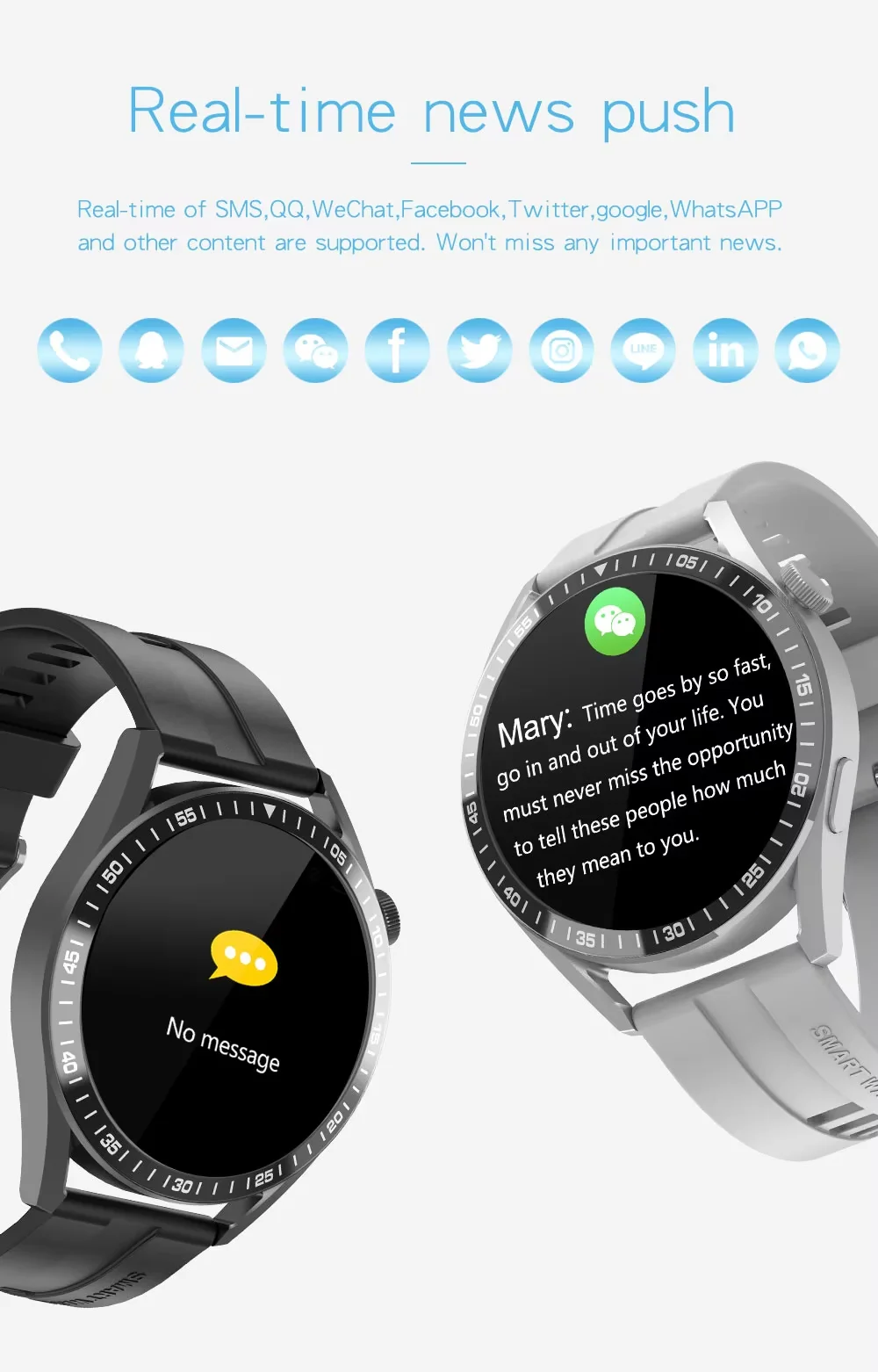 2025 New Round Smart Watch WH8-B Heart Rate Monitoring Multi Sport Modes BT Calling Activity Fitness Tracker DIY Dial Smartwatch