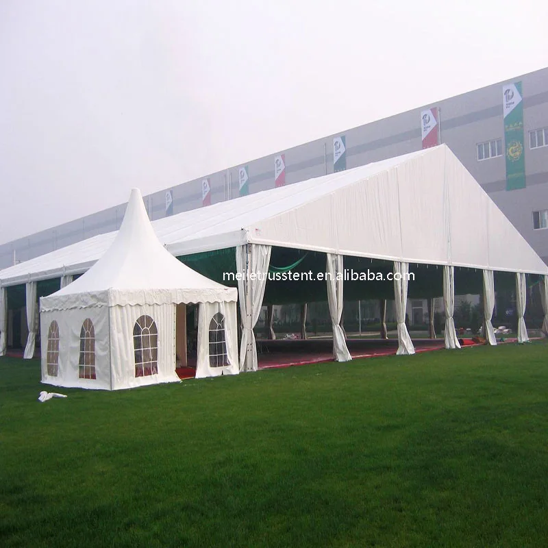 GUANGZHOU Factory Price Catering Tent Outdoor Wedding Marquee Small Event Exhibition Tent Aluminum Frame Trade Show Tent