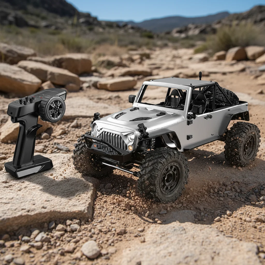 2026 MJX H12Y+ RC Cars 1/12 Silver RC Crawler 4WD Brushless High