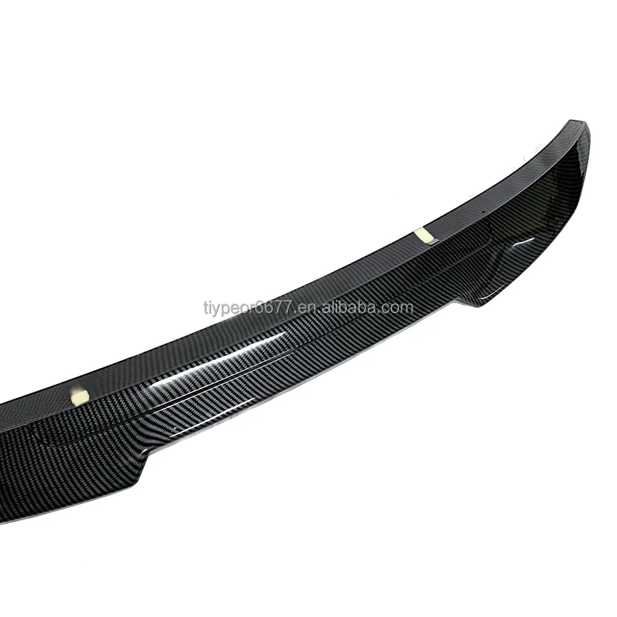 product tiypeor psm style carbon fiber look rear trunk spoiler wing for bmw 4 series g22 430i g82 m4 2021   car styling accessory-5