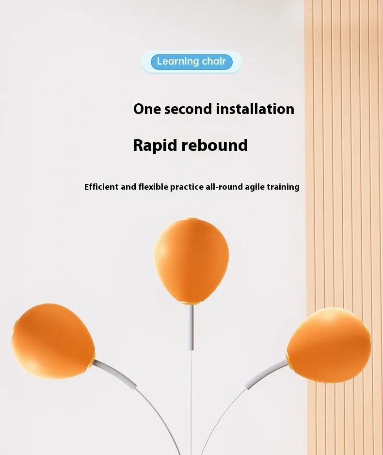 Vertical Indoor Speed Reaction Boxing Ball with Sandbag Target Fitness Equipment for Home Training of Children and Adults