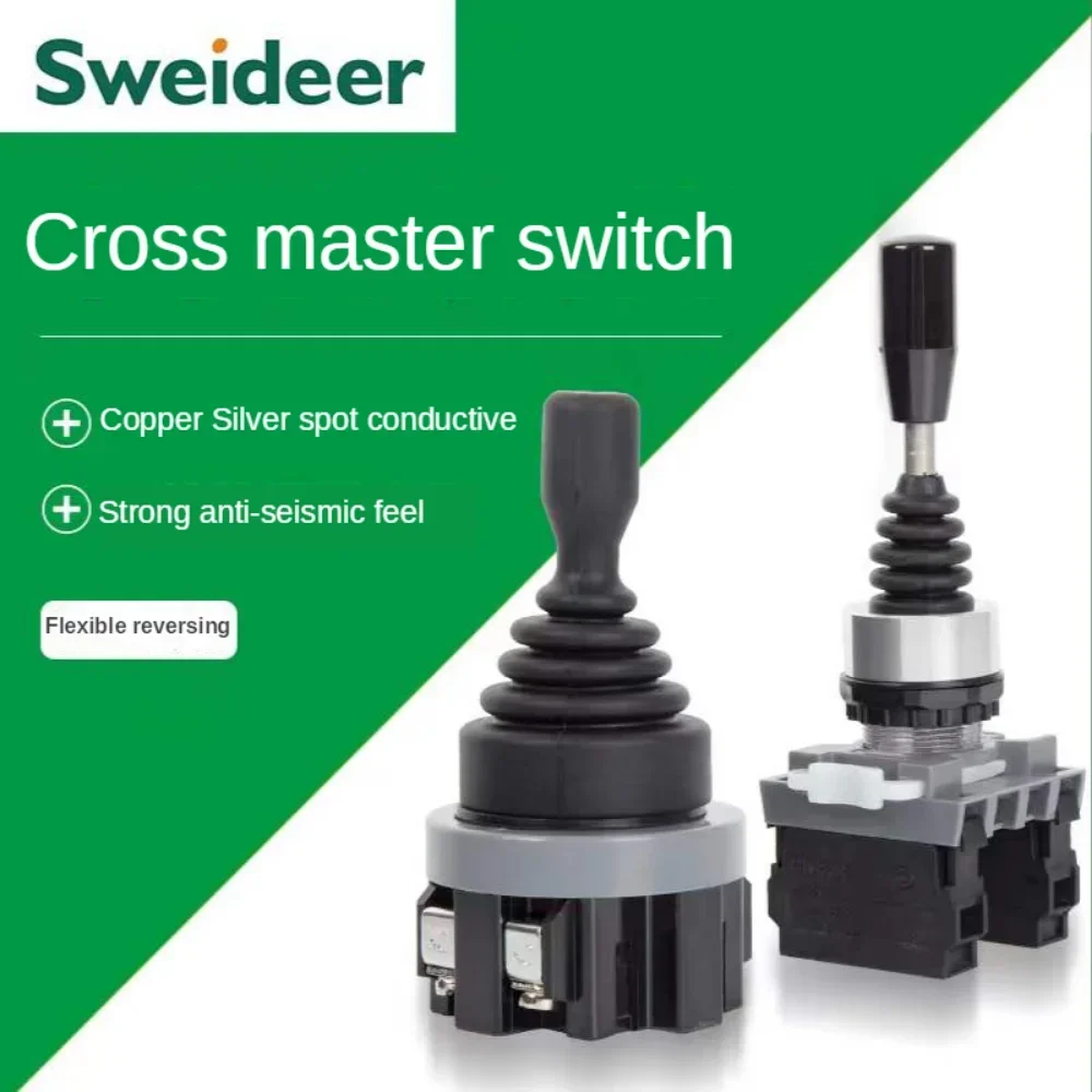 22/30mm 4direction Spring Return Toggle Switch Master Joystick Rocker Switch for Mechanical Equipment Momentary Latching Type