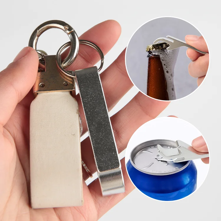 Promotional Custom Key Ring Mini Portable Pocket Metal Bar Tools Bottle Opener Aluminum Keychain Beer Bottle Opener