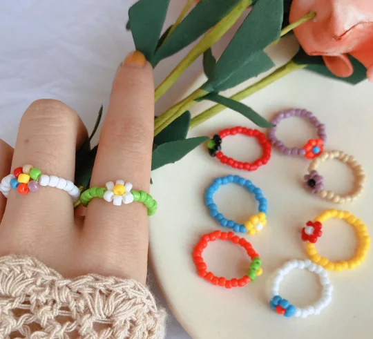 Wholesale Korea Style Fancy Small Cute Colored Plastic Seed Rice