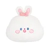 Rabbit fur embroidered bow rabbit waist rest round