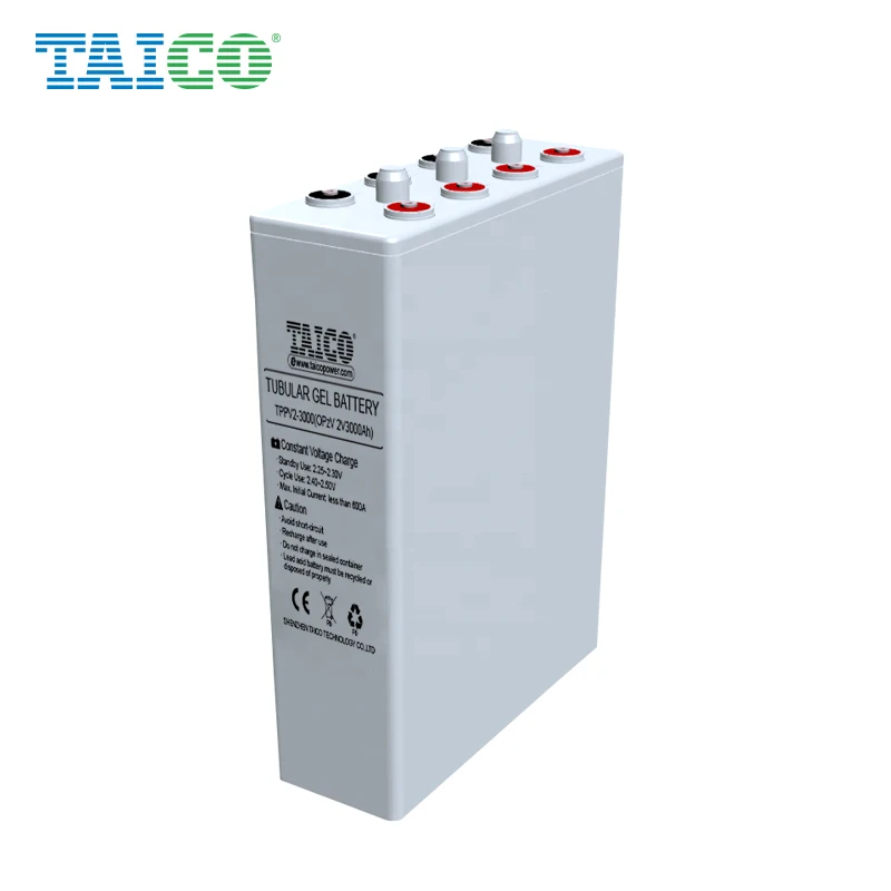 TAICO opzv battery 2v 3000ah high capacity for solar project