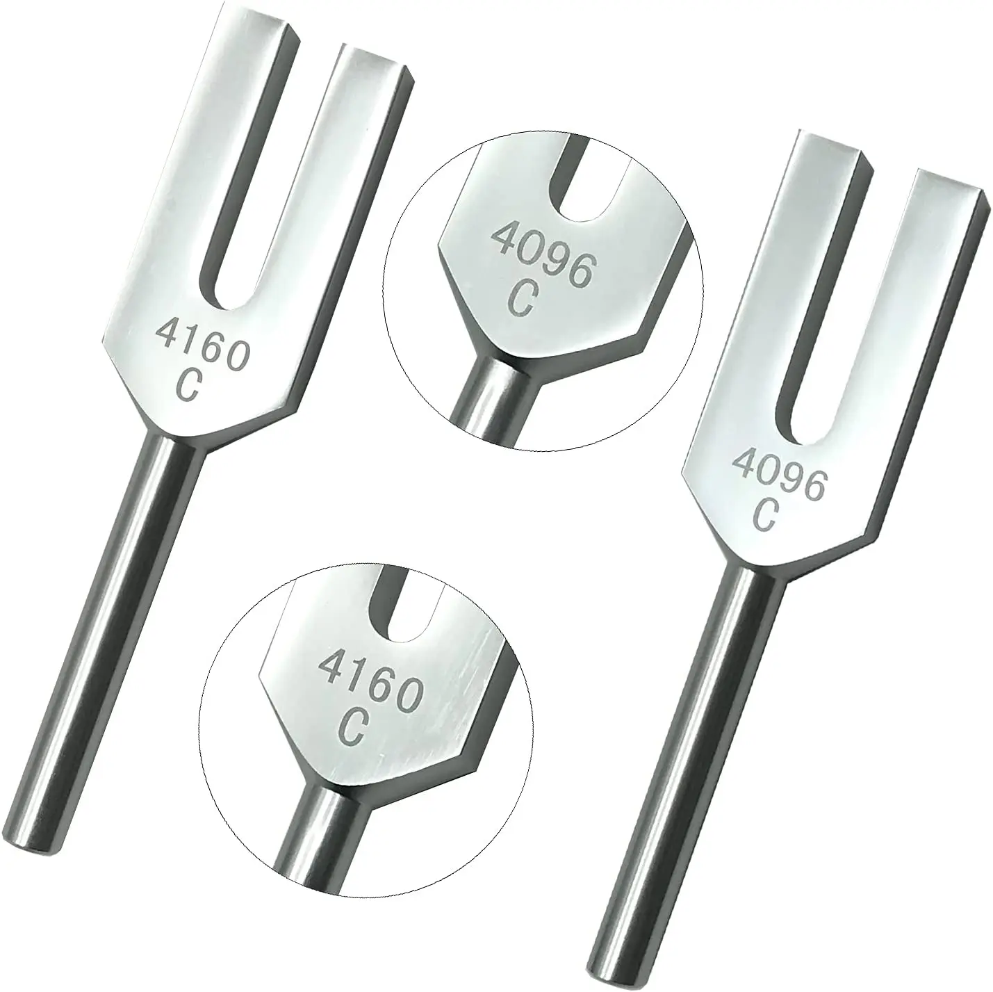 3 pz/set 4096/4160/4225Hz diapason di alta qualità in lega di alluminio angelo c 3 pz/set 4096/4160/4225Hz diapason di alta qualità in lega di alluminio angelo c