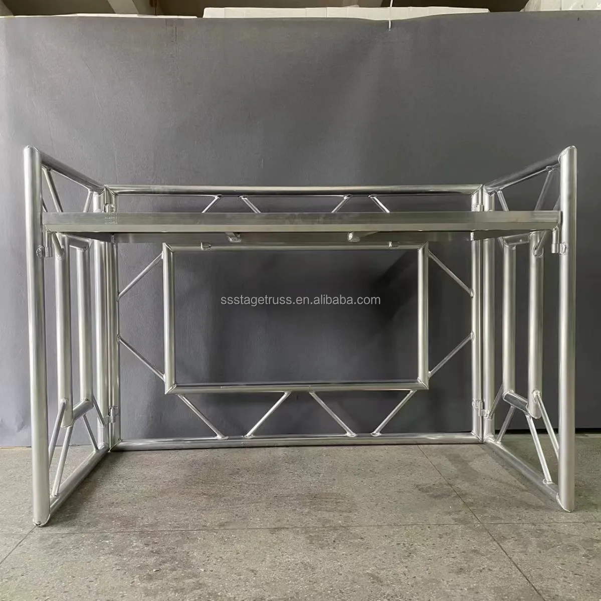 product aluminum portable dj booth foldable bar counter for night bar aluminum alloy display stand-8