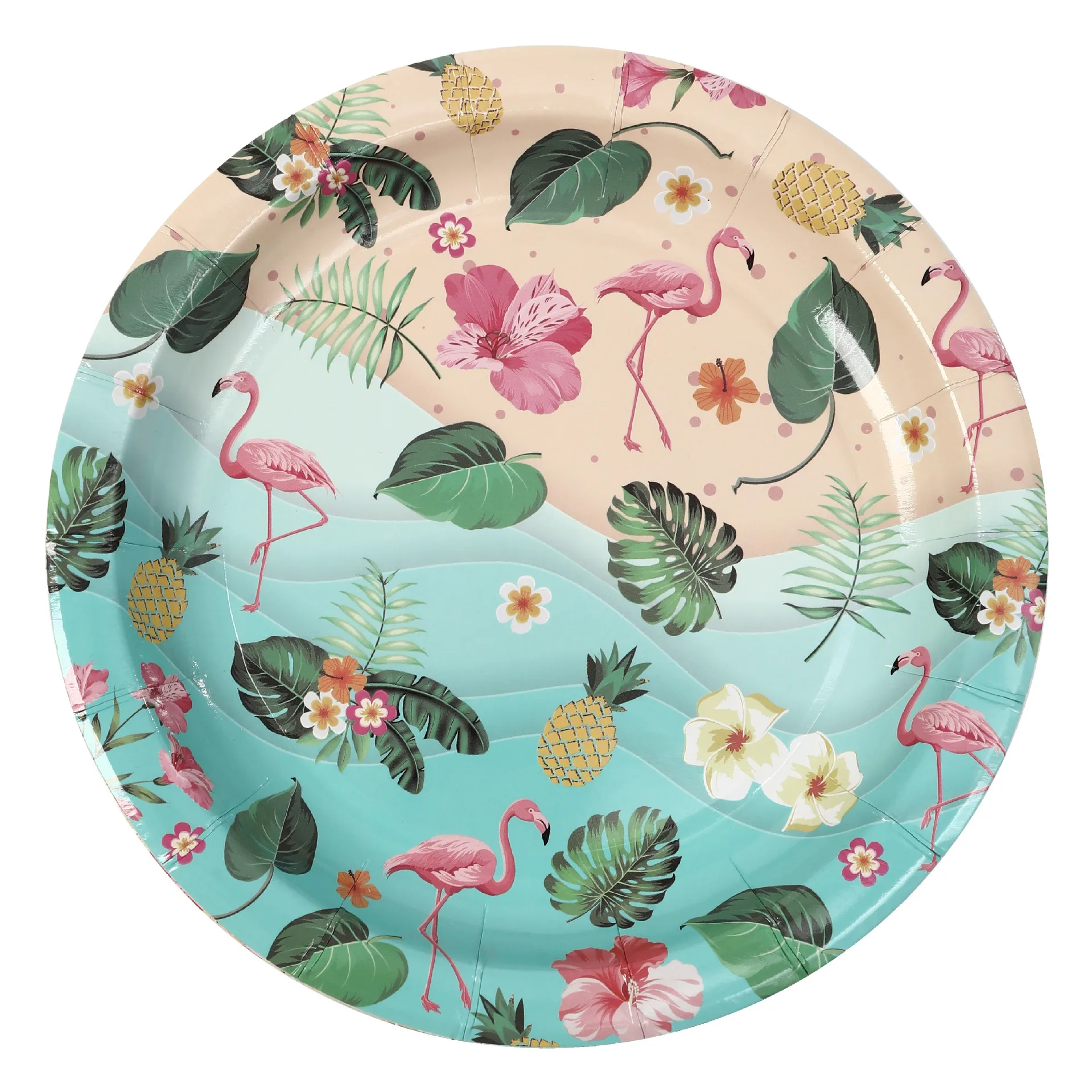 Hawaii Theme Party Cutlery Set Summer Party Pineapple Paper Plate Paper