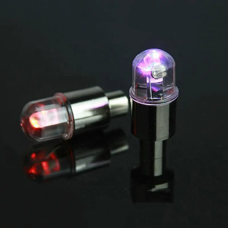 Universal Waterproof Colorful Firefly  LED Flash Tyre Wheel Valve Cap Tire Stem Light Lamp for Bike Car Motorcycle