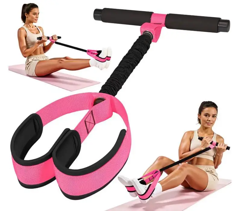 L0032 OEM/ODM 55 LB Durable Resistance Bands Latex Tubes Yoga Fitness Training Auxiliary Pedal Pull Rope with Handle