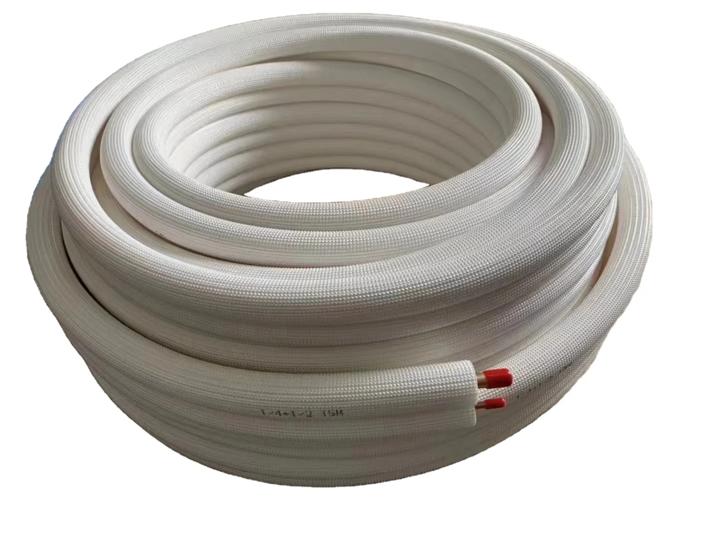 Air Conditioning Line Set HVAC Copper LLine Tube for Air Conditioning Installation Kit 1/4" 3/8" Insulated Copper Pipe