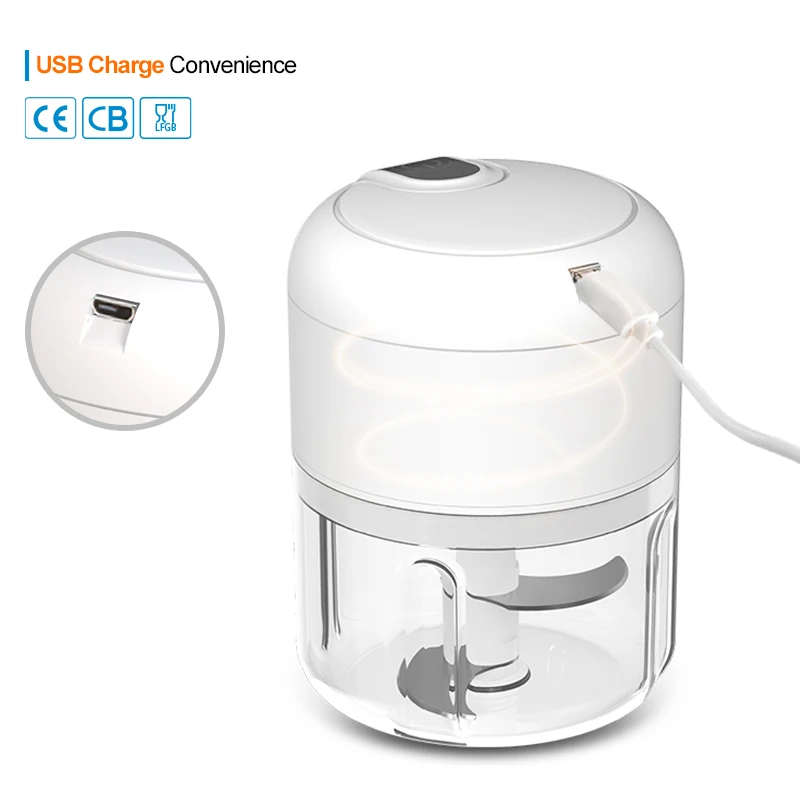 Electric Mini Food Processor USB Charging Kitchen Vegetable Chopper