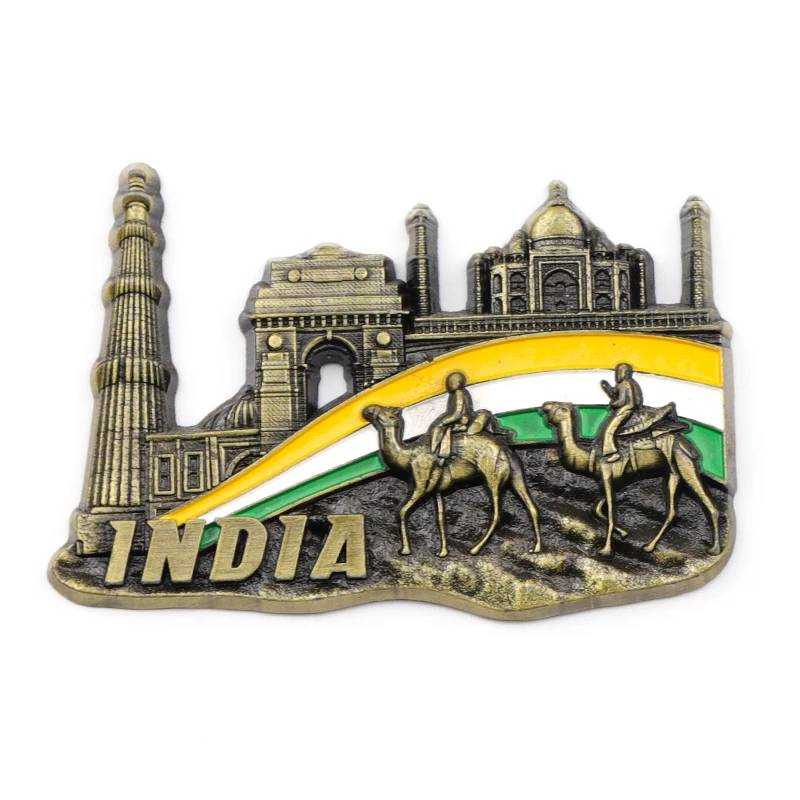 Factory Customized Design Asia Country Iraq Tourist Souvenir Metal Fridge Magnet