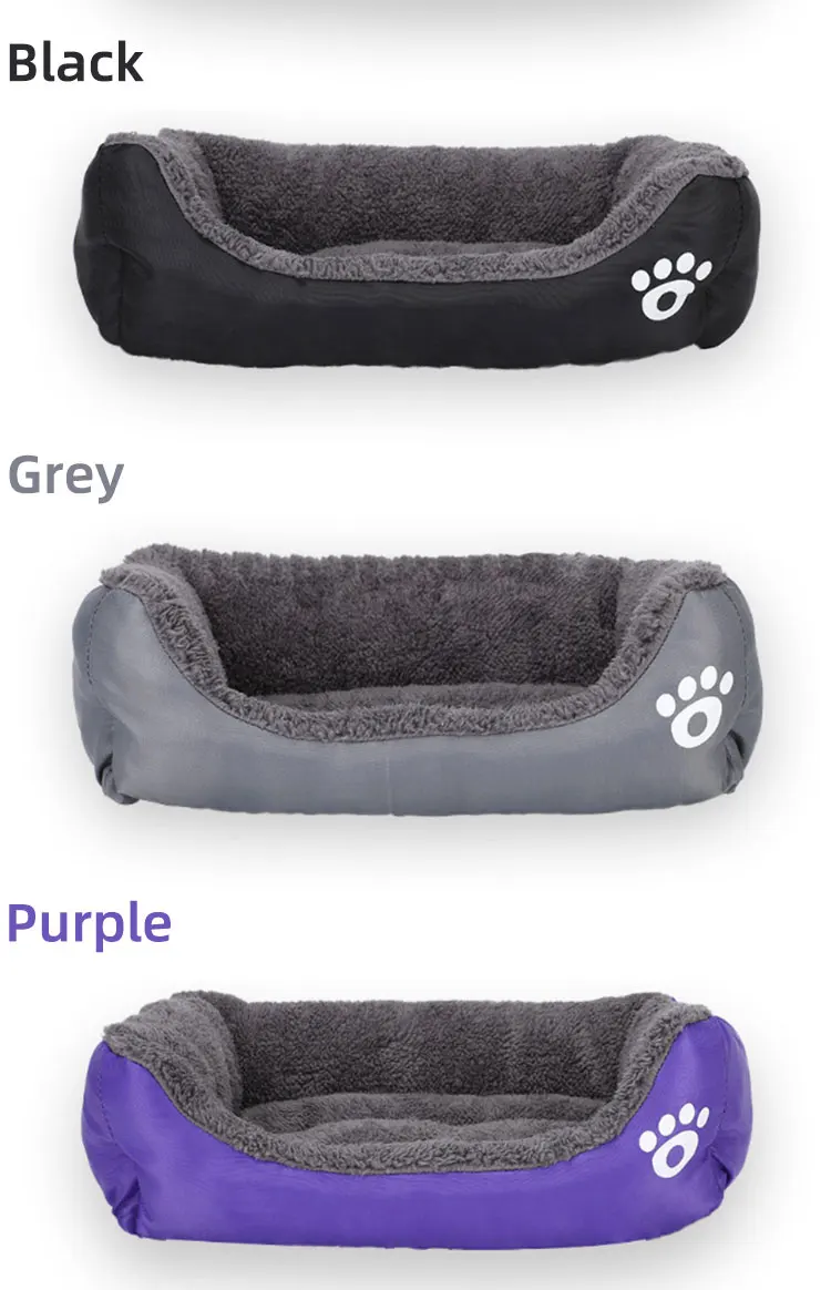 Large Medium Dogs Cats Waterproof Anti Slip Bottom Pet Beds Soft Sofa Dog Bed