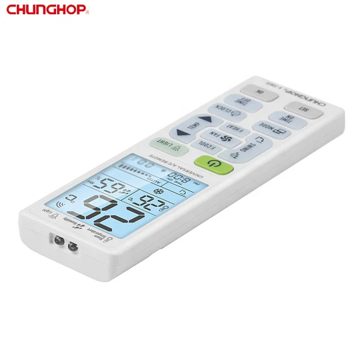 K-3302E Customized Universal Global Smart Lcd air Conditioner Remote with Humidity and Temperature Monitoring