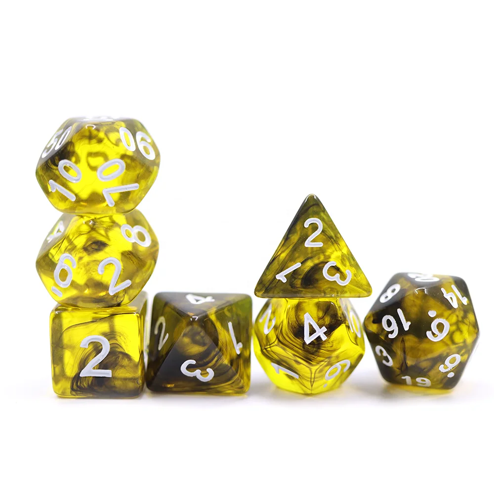 Custom Polyhedral Acrylic RPG D&D Dice for DND Games