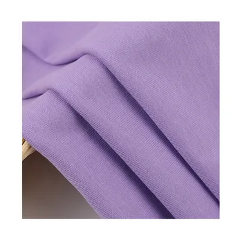 100% Cotton 26S 260gsm Single Jersey Knitted Fabric Compact Design for Tshirts Sweatshirts Beddings Soft Plain Dyed Pattern