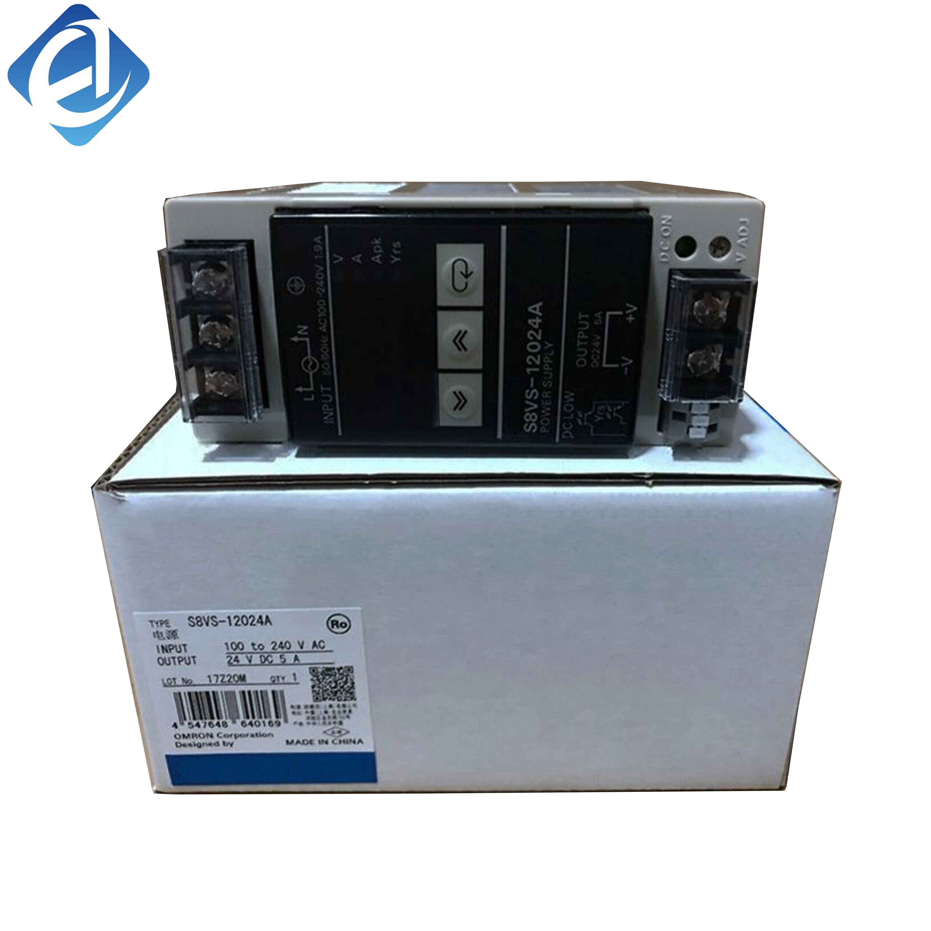 منبع تغذیه سوئیچینگ جدید و اصلی اُمرن مدل S8VS-12024A با توان خروجی ۱۲۰ وات و ولتاژ ۲۴ ولت. دارای قابلیت‌های حفاظتی متعدد درونی، راندمان بالا و عملکرد پایدار. مناسب‌ترین انتخاب برای تأمین توان تجهیزات اتوماسیون صنعتی.